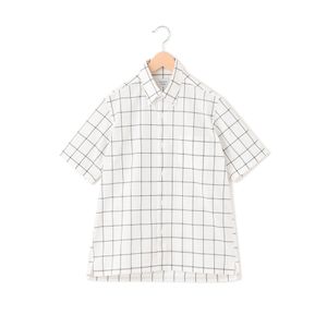 
                  トロッター 半袖シャツ サッカーストライプ/ペーン
