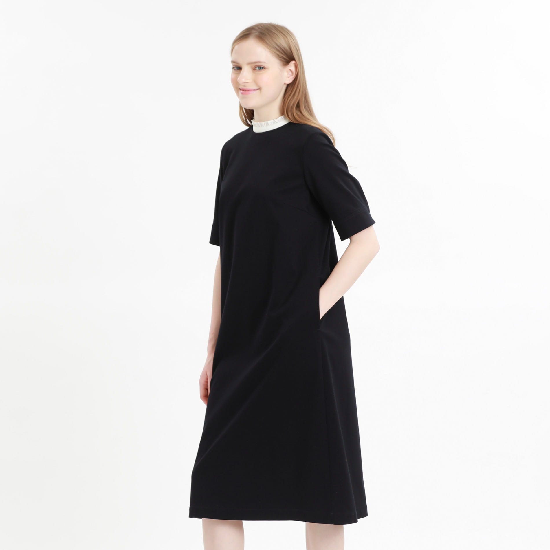 ワンピース Women フリルコンビジャージーワンピース Mackintosh Philosophy マッキントッシュ フィロソフィー 公式オンラインストア