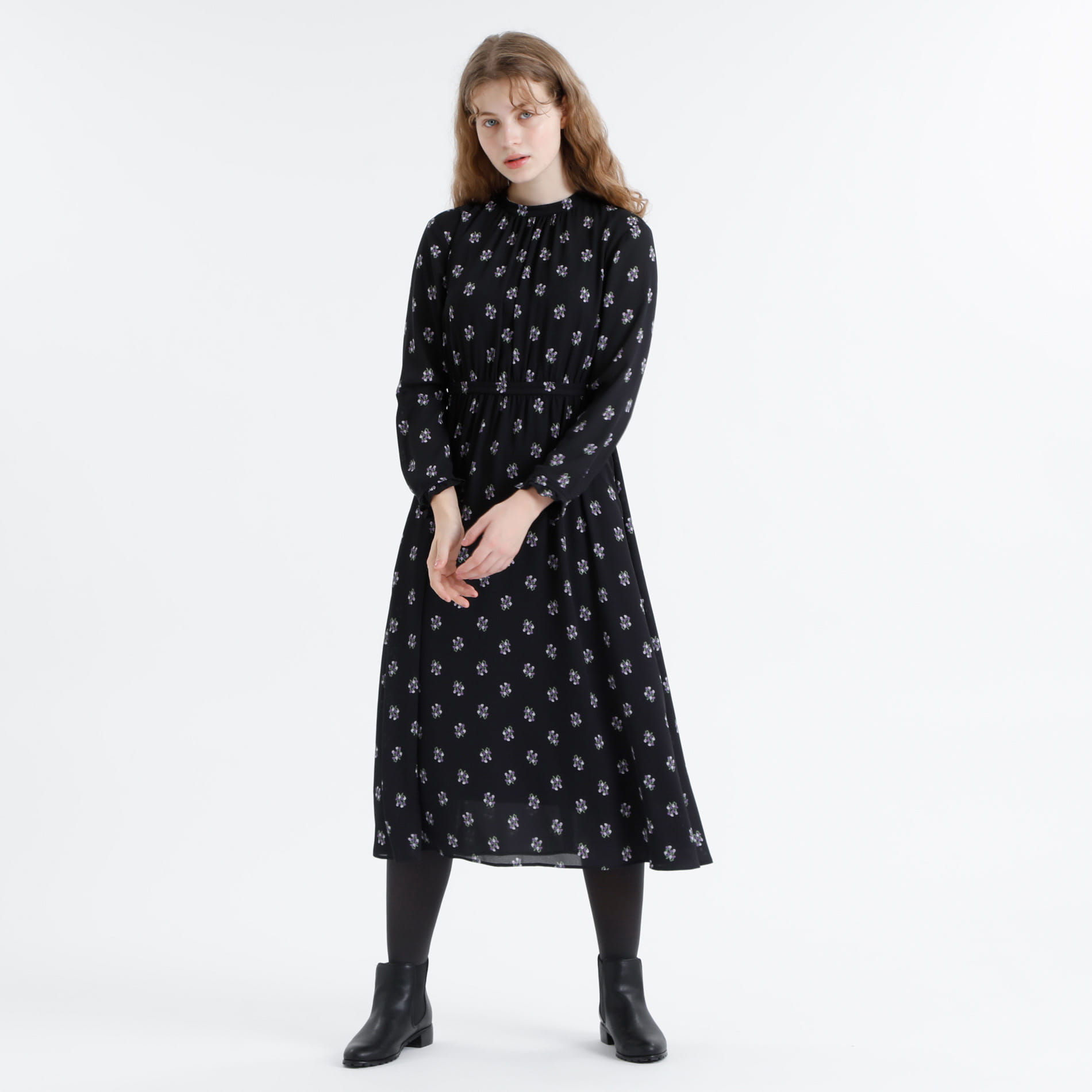 ワンピース Women 予約販売 クロッカスプリントワンピース Mackintosh Philosophy マッキントッシュ フィロソフィー 公式オンラインストア