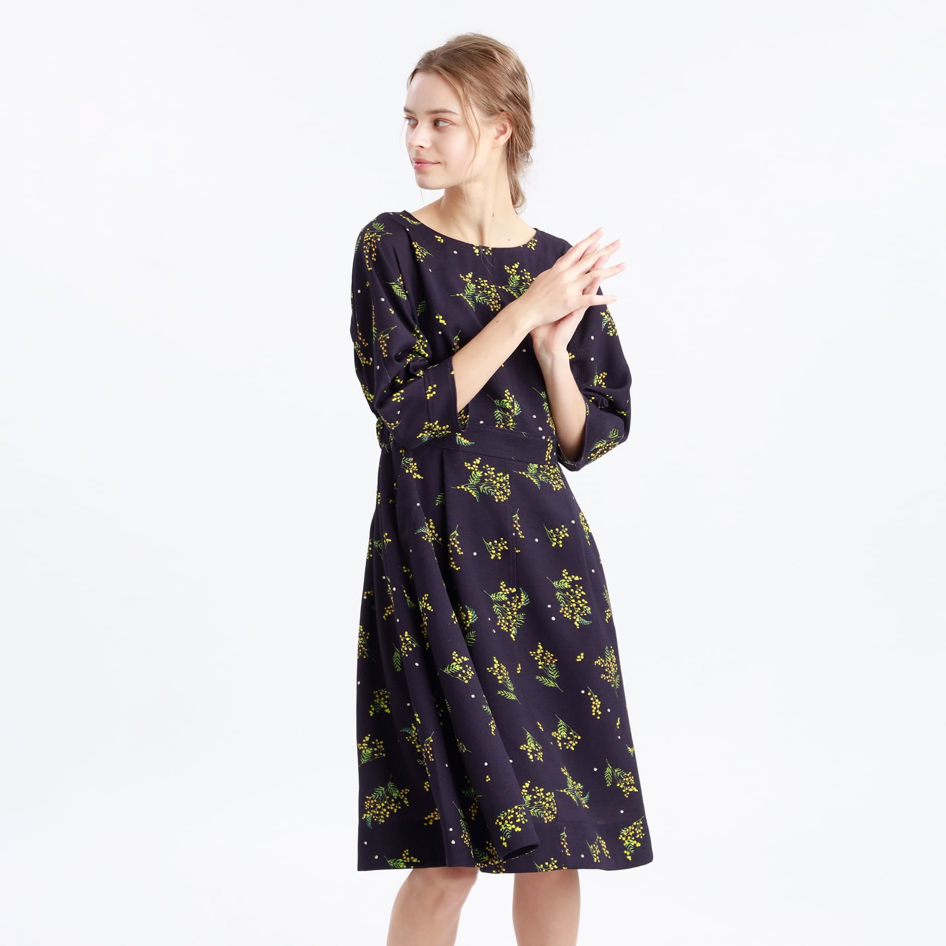 Women 21ss ミモザプリントワンピース Mackintosh Philosophy マッキントッシュ フィロソフィー 公式オンラインストア