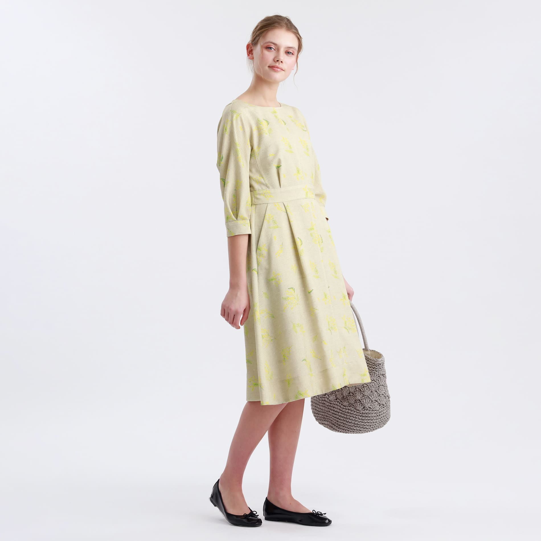 Women 21ss ミモザプリントワンピース Mackintosh Philosophy マッキントッシュ フィロソフィー 公式オンラインストア