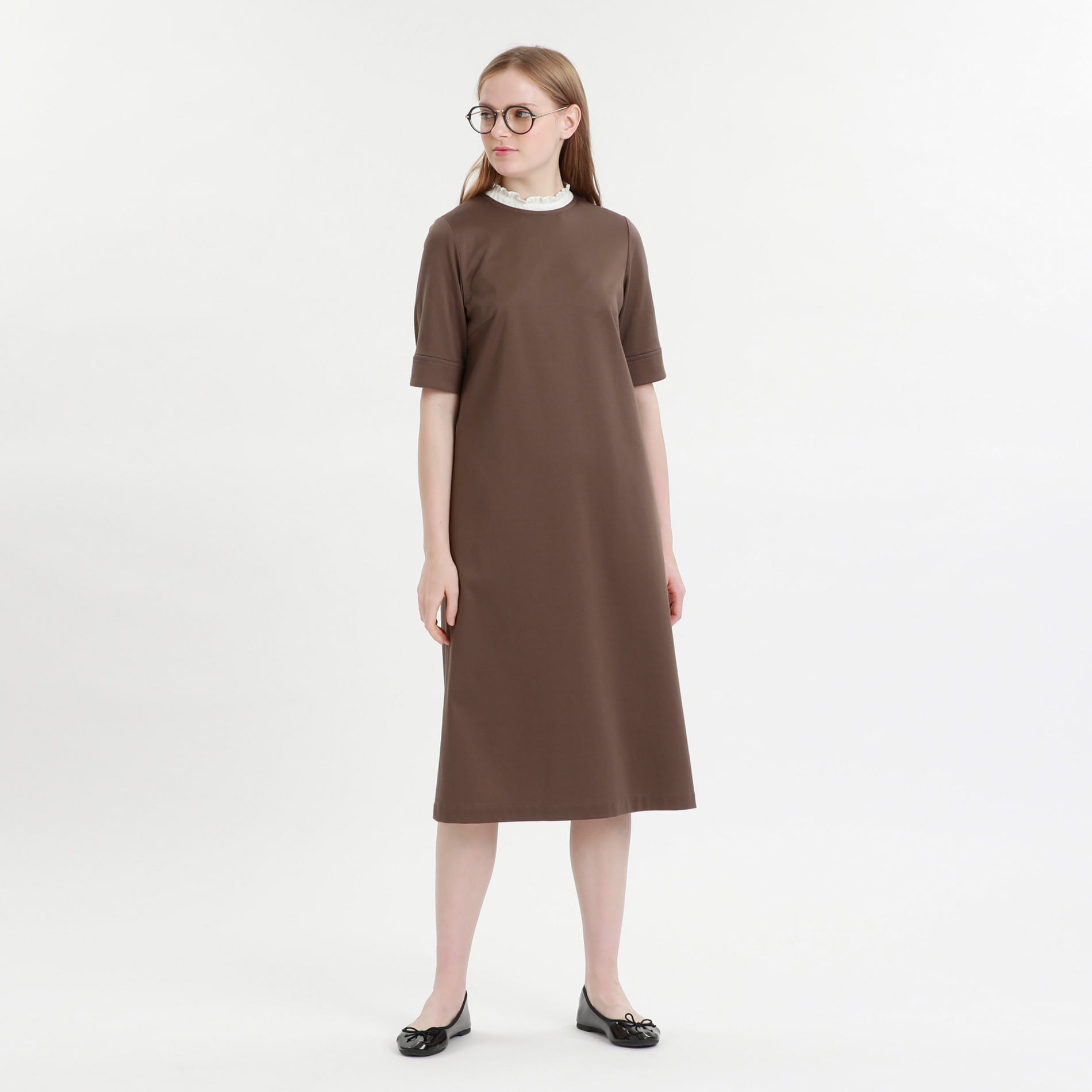 ワンピース Women フリルコンビジャージーワンピース 公式 Mackintosh Philosophy マッキントッシュ フィロソフィー 公式オンラインストア