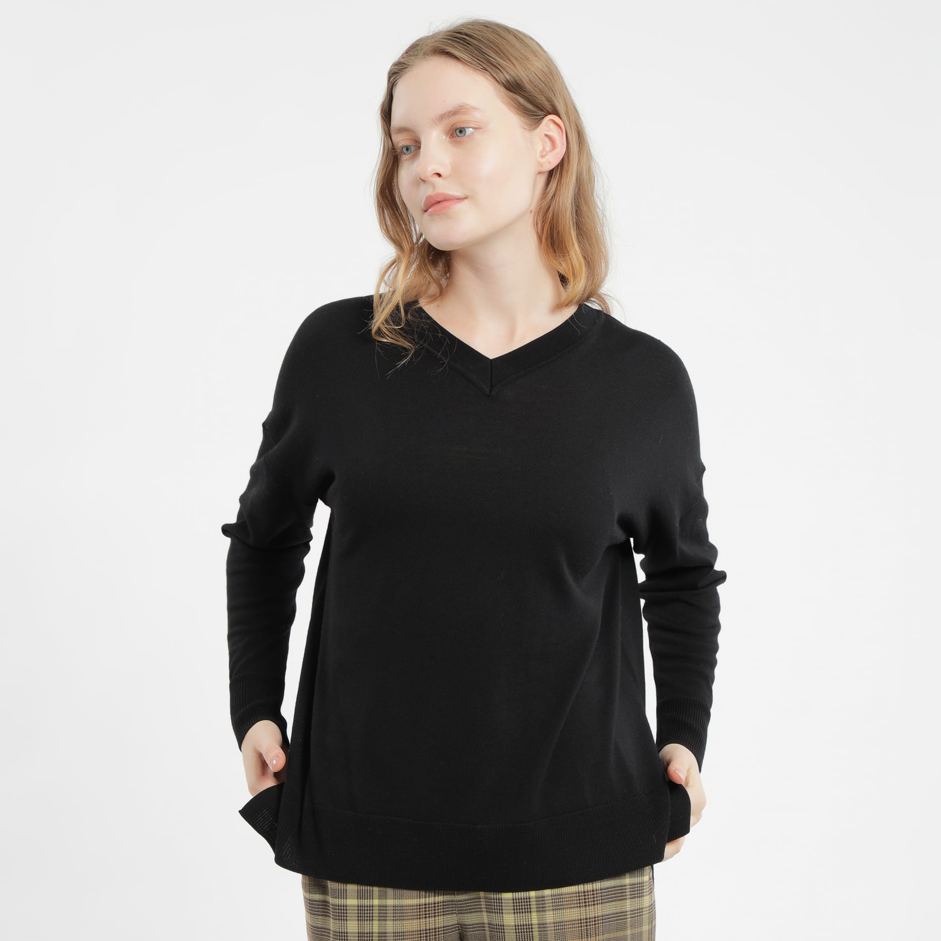 WOMEN - ハイゲージVネックニットプルオーバー - 【公式】MACKINTOSH 特別価格セール ハイゲージニットサッカープルオーバー(Mサイズ) Tシャツ/カットソー(半袖/袖なし)