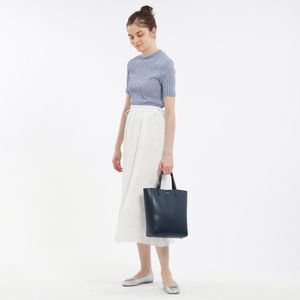 
                  サイドリボンリネンスカート