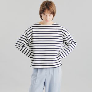
                  GREY LABEL バスクボーダーカットソー